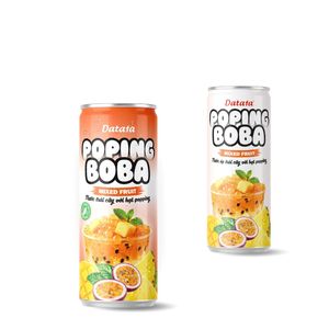 <b>Soft</b> <b>Drink</b> Trending Popping Boba with Blueberry/ Mixed fruit/Peach Flavors OEM/ODM Can 330ml - Product Image 4