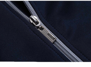 Conjunto Deportivo de Dos Piezas para Hombre, Color Azul Oscuro, Hecho en Pakistán, 2026, con Cierre Completo y Logotipo Personalizado - Product Image 3