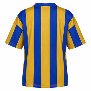Custom Sigma Gamma Rho Sorority Sweatshirt Striped Short Sleeve blue & gold Casual Style for female with polyester lining - Product Image 3