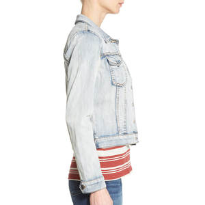 Chaqueta vaquera extragrande para mujer al por mayor, estilo urbano, transpirable, para invierno, tallas grandes - Product Image 6