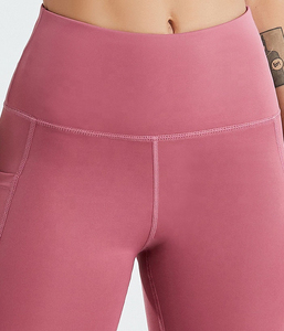 Custom Women High Waist <b>Gym</b> Pants With Phone Pocket Fitness Yoga Wear Sweat Pants Yoga <b>Leggings</b> for Women Tiktok Yoga Pants - Product Image 6