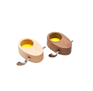 Oval Shape Trending Design Tray Egg <b>Rack</b> Handmade Brown Wood Egg Tray Home And Hotel Kitchenware Usage - Product Image 1