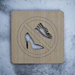 Plaque murale en bois rustique gravée sur mesure pour entreprise, décoration murale pour l'image de marque de votre boutique, vente en gros - Product Image 1