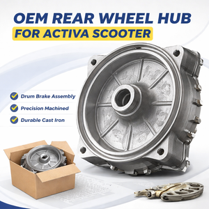 ดุมล้อหลัง OEM สำหรับรถสกู๊ตเตอร์ Activa ชุดดุมเบรกแบบดรัมอะไหล่เปลี่ยน - Product Image 3