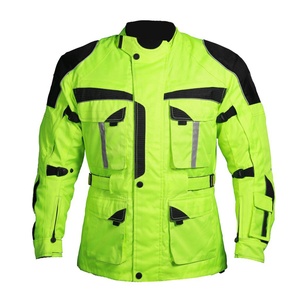 Wholesale Men <b>High</b> <b>Visibility</b> Reflective Polyester Motorcycle <b>Jacket</b> Full Sleeve Waterproof Outdoor Riding Sport Coat All Season - Product Image 1