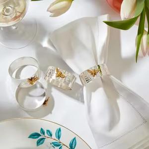 Anillo Decorativo de Metal para Servilletas, para Decoración de Mesa de Recepción de Bodas, Decoración de Banquetes y Presentación de Comidas - Product Image 5