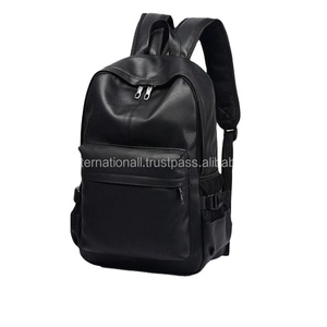 Unisex High Quality Leather Bag Backpack for School or <b>Work</b> Purpose <b>Light</b> Weight and Comfortable Shoulder Bag - Product Image 1