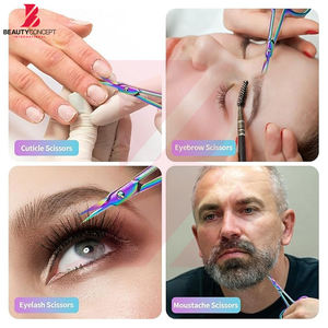 Tijeras para Cutículas de Uñas Duraderas a Precio de Mayoreo, Tijeras de Manicura de Acero Inoxidable con Punta Afilada de Precisión en Varios Colores - Product Image 3