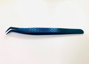 Vired Impex Professional Stainless Steel Fiber <b>Lash</b> Eyelash Tweezers <b>Cluster</b> <b>Lash</b> Tweezer High Quality Durable Precision 10mm - Product Image 2