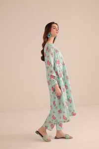 Collection d'été de luxe pour femmes, vêtements indiens et pakistanais, ensemble de 2 pièces en tissu lawn imprimé doux, couleurs personnalisées - Product Image 4
