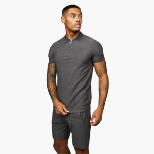 Conjunto de Camiseta y Pantalones Cortos de Compresión para Hombre, Estilo Casual, Cuello Redondo, Manga Larga, Color Azul Bebé, Transpirable - Product Image 1