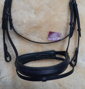Brida de caballo de cuero ecuestre de excelente calidad, tocado acolchado suave, banda para la nariz con banda para cejas de cristal ostentoso, productos para montar a caballo - Product Image 3