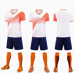 Conjunto de Camiseta de Fútbol para Hombre, Sublimada, Manga Corta, Color Degradado, Transpirable, Cuello en V, para Todas las Temporadas, Corte Regular, Ropa Deportiva para Adultos - Product Image 2