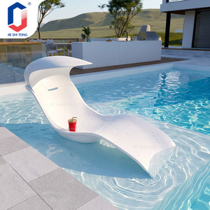 Tumbona de Fibra de Vidrio Desmontable y Apilable, Resistente al Agua y a los Rayos UV, Muebles para Piscina - Product Image 6