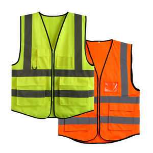 Gilet de sécurité personnalisé haute visibilité, antistatique, respirant, en polyester, réfléchissant, unisexe, pour les travailleurs du trafic et du bâtiment - Product Image 5