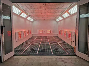 Sistema de calefacción por infrarrojos eléctrico aprobado por CE con iluminación LED, cabina de pintura para coches, horno, coches eléctricos diésel disponibles a la venta - Product Image 5