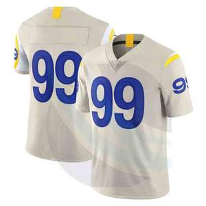 Maillot de football américain SPOFIT personnalisé 100% polyester mesh, coupe ample et oversize, grande taille, antibactérien, séchage rapide, unisexe - Product Image 4