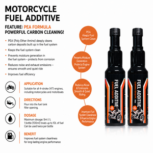 Traitement de carburant pour moto de haute qualité 100ml, nettoyant moteur, nettoyant système de carburant et optimiseur d'efficacité énergétique - Product Image 2