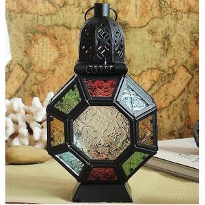 Lanterne à bougie en métal noir, lanternes marocaines, lanterne à bougie marocaine gravée à la main pour la décoration de la maison et du jardin - Product Image 6