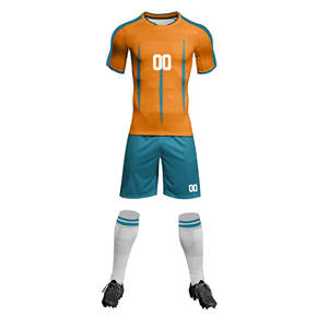 Men's <b>Soccer</b> Jersey Sets Football Shirts Short Sleeve Printed Custom Team Uniform 100% Polyester - Product Image 4