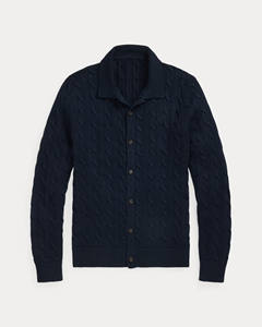 Suéter de punto trenzado de alta calidad Rallau para caballo pequeño, con cuello mandarín, encaje, anti-bolitas, manga larga, 100% algodón, para otoño - Product Image 2