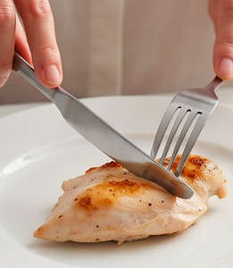 Juego de Cubiertos Modernos de Metal con Acabado Negro Mate, Tenedor, Cuchara, Cuchillo, Aptos para Lavavajillas, Mango de Acero Inoxidable, Vajilla para Bodas - Product Image 5