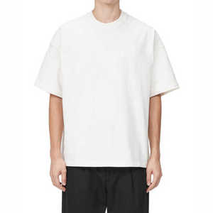 Wholesale Oversized Crop Boxy Fit Tshirt Spandex/Cotton 180gsm Men's <b>Drop</b> Shoulder Streetwear Eco-Friendly Breathable T-Shirts - Product Image 4