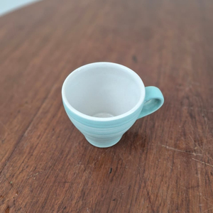 พร้อมจัดส่งแก้วกาแฟเซรามิก Agung Keramik สีเทอร์ควอยซ์แบบขัดเงา สำหรับคาปูชิโน ลาเต้ ใช้กับเครื่องล้างจานและไมโครเวฟได้ เหมาะสำหรับร้านกาแฟ โรงแรม และบาริสต้า - Product Image 2