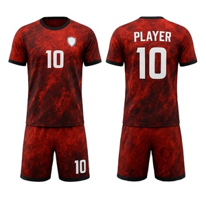 Conjunto de Camiseta de Fútbol Sublimada Personalizada DEMAIR SPORTS, 100% Poliéster, Secado Rápido, 140GSM, Ecológica, Antibacteriana - Product Image 4