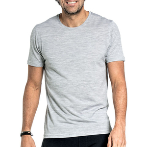 Camiseta de Manga Corta Personalizada para Hombre, Cuello Redondo, Corte Regular, Color Sólido, Informal, Tejido de Punto, 100% Algodón, Transpirable - Product Image 3
