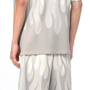 ELEGANT CORPORATION Nouveauté 2026 Ensemble T-shirt à manches courtes et short pour homme, imprimé par transfert thermique, uni, décontracté, respirant, personnalisé, pour l'été - Product Image 6