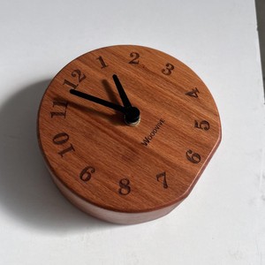 Horloge de bureau en bois, mouvement à quartz circulaire, affichage à aiguilles, silencieuse, sans tic-tac, design minimaliste - Product Image 4