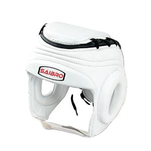 Protège-tête de boxe professionnel personnalisé en cuir véritable Protection intégrale du visage pour l'entraînement MMA et Muay Thai - Product Image 1