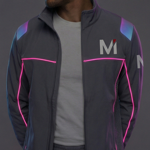 Ensemble de survêtement unisexe à capuche avec veste zippée et pantalon de jogging pour l'entraînement et la course OEM Maluza EliteWear Solid - Product Image 5