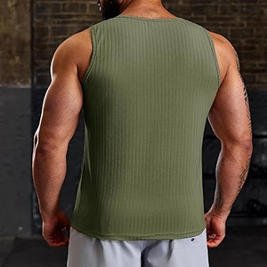 Débardeurs de sport personnalisés pour hommes, faciles à utiliser, confortables et élégants, en promotion, avec broderie personnalisée respirante - Product Image 4