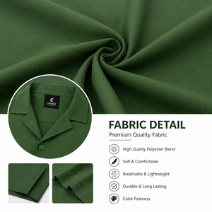 Chemise hawaïenne florale tropicale personnalisée pour homme, légère en polyester, col camp, boutonnée, pour l'été, la plage, les vacances, les stations balnéaires, OEM - Product Image 5