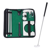Ensembles de putter de golf en aluminium argenté à double face détachables Cadeau de bureau Portable Kit de putter de clubs de golf gauche et droit
