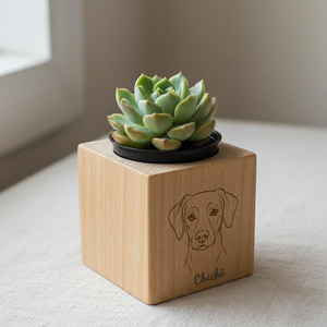 Macetas de Madera Ecológicas para Decoración de Jardín, Piezas Personalizadas Hechas a Mano, Macetas de Madera Modernas y Creativas - Product Image 1