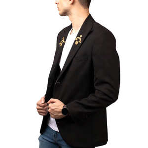 Abrigos de algodón de alta calidad para hombre, blazer informal de negocios con decoración de bolsillos, cortavientos para primavera y otoño. - Product Image 6