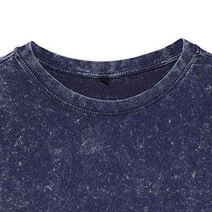 Camiseta Unisex de Algodón Lavado con Cuello Redondo, Color Sólido, Corte Holgado, Manga Corta, Logotipo Frontal, Transpirable, de Secado Rápido, Informal - Product Image 6