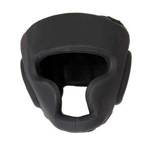 Protège-mâchoire intégral réglable en cuir PU rouge avec fermeture à boucle pour le kickboxing - Équipement de protection sportive - Product Image 2