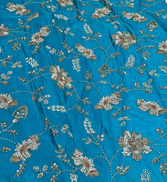 Tissu brodé perlé, dentelle perlée pour robes de mariée, robes de soirée, abayas, kaftans, vêtements de mode, sourcing pour acheteurs et commerce