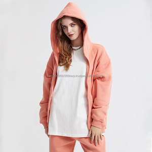 Nouveau sweat-shirt à fermeture éclair à double extrémité personnalisé sweat à capuche pour femme cardigan en polaire surdimensionné sweat à capuche pour homme lourd - Product Image 4