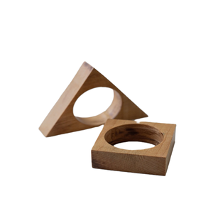 Anillo para Servilletas de Madera de Acacia, Decoración para Mesa de Comedor en Casa y Restaurantes, Empaquetado para Regalo, al Precio Más Bajo - Product Image 1