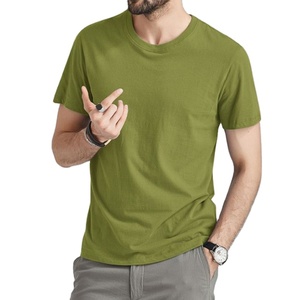 Camiseta Casual de Algodón para Hombre, Elegante, de Alta Calidad, Precio al por Mayor, Cuello Redondo, OEM, Personalizada - Product Image 1