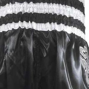 Shorts de Muay Thai taille haute noir et blanc pour homme, imprimés, pour la boxe thaï et le MMA, vente en gros - Product Image 5
