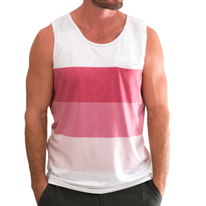 เสื้อกล้ามแฟชั่นผู้ชายขายดี ระบายอากาศได้ดี คุณภาพสูง เหมาะสำหรับออกกำลังกาย สวมใส่สบายๆ ผ้าฝ้าย 100% พิมพ์ลายดิจิทัล - Product Image 1