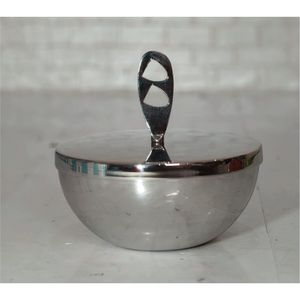Bol à fruits moderne en verre transparent avec support en fil chromé, vaisselle décorative, saladier pour la maison, les fêtes et les mariages - Product Image 3