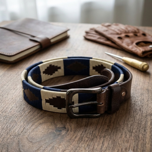 Cinturones de cuero genuino Polo hechos a mano para hombres y mujeres, elegantes cinturones ecuestres, diseño duradero para montar a caballo y uso casual. - Product Image 2