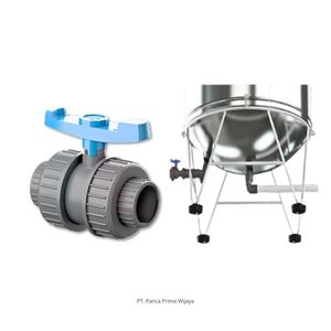 1 Inch Plastic Ball Valve With <b>Clamp</b> Connection For Water Normal Temperature Use Manual Operation EPDM Seal - Product Image 5
